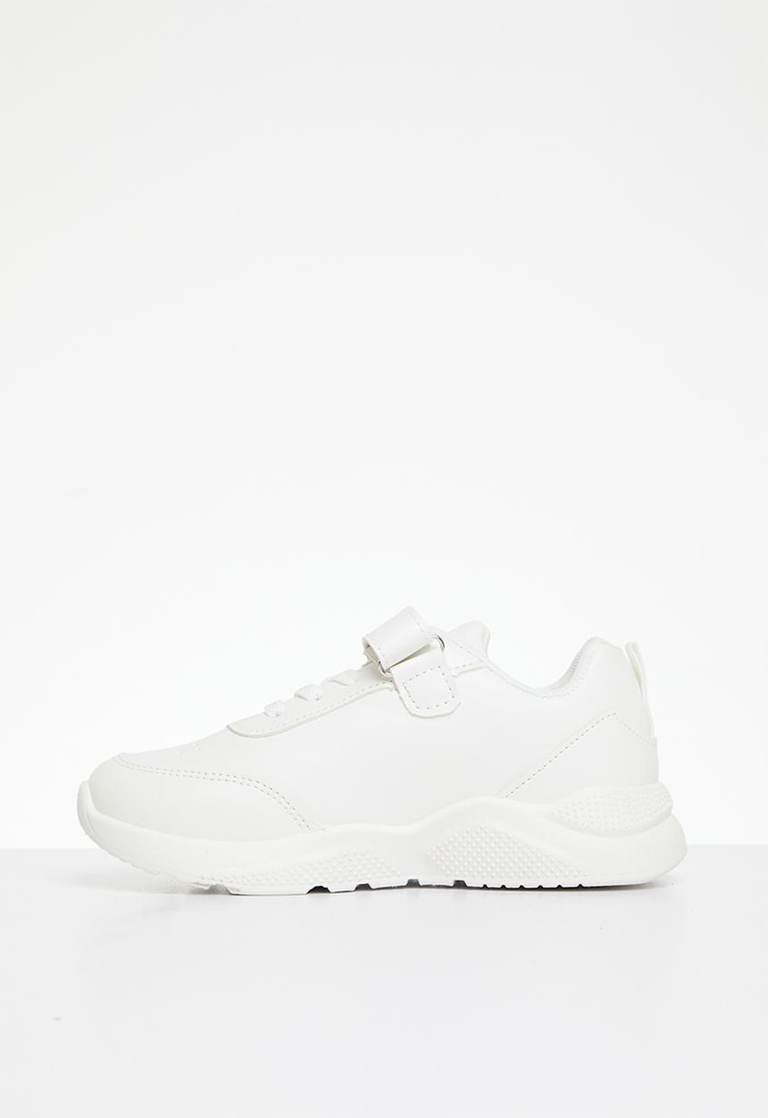Pop Candy - Lace/velcro strap sneakers - white