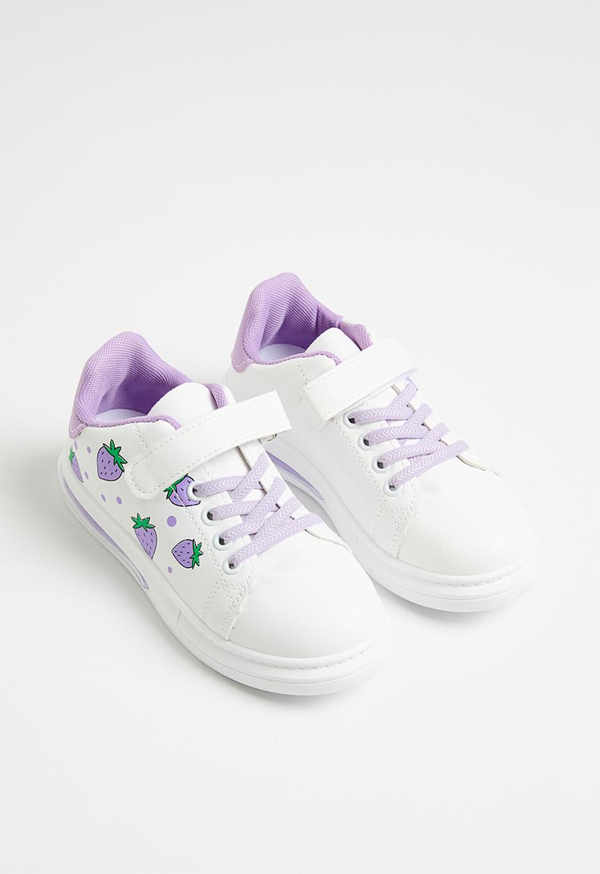 Pop Candy - Printed sneakers - lilac & white