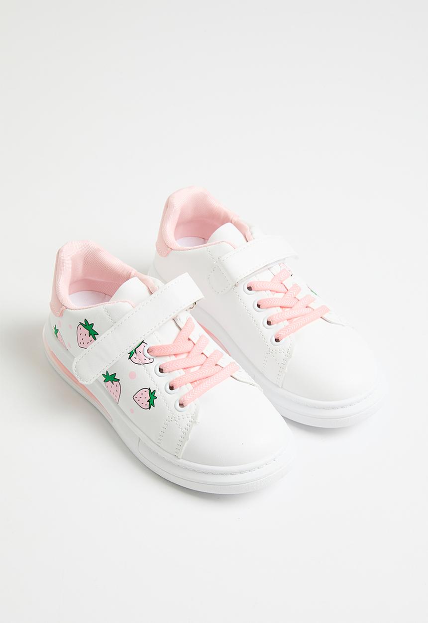 Pop Candy - Printed sneakers - pink & white