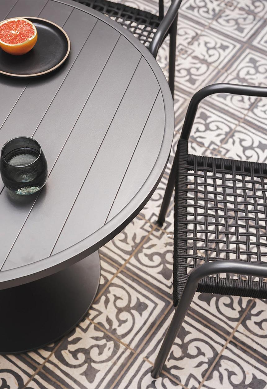 Hertex Haus - Kruger Outdoor Round (6 Seater) - Midnight 