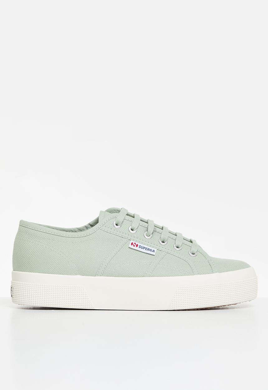 SUPERGA - 2740 platform new classic canvas mid - aqm grey flint f avorio
