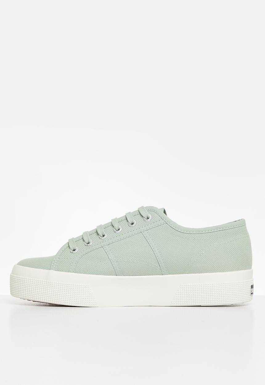 SUPERGA - 2740 platform new classic canvas mid - aqm grey flint f avorio
