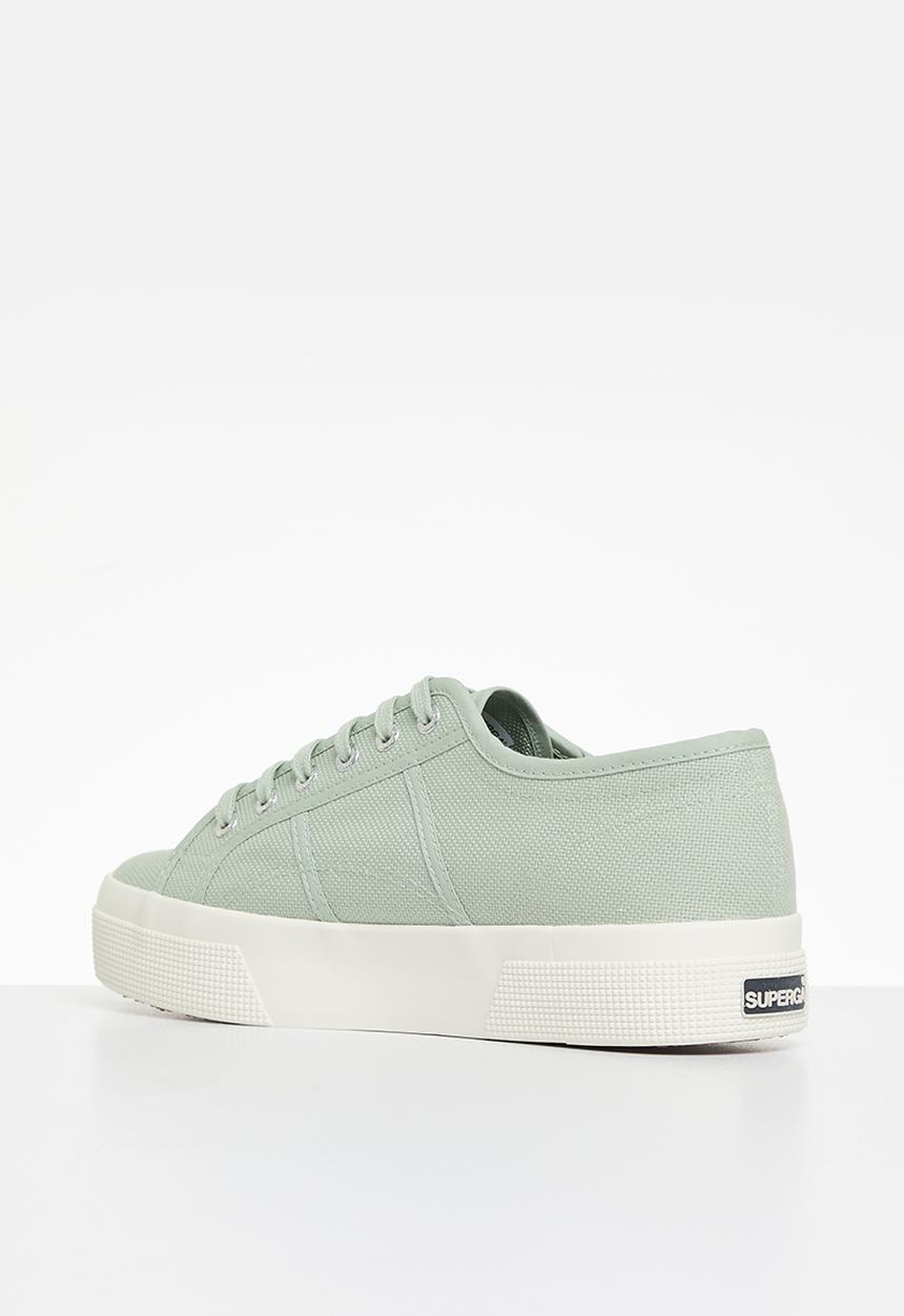SUPERGA - 2740 platform new classic canvas mid - aqm grey flint f avorio