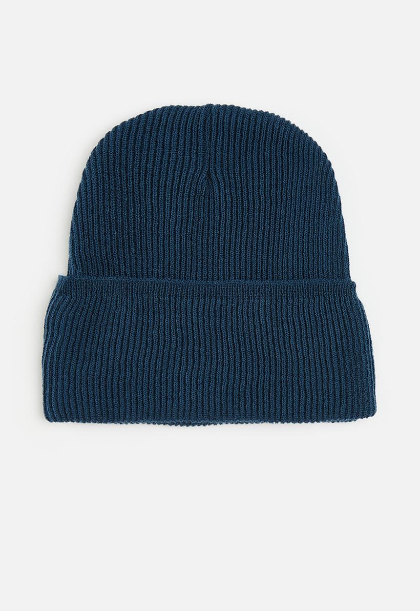 Lark & Crosse - Landon fine knit beanie - blue