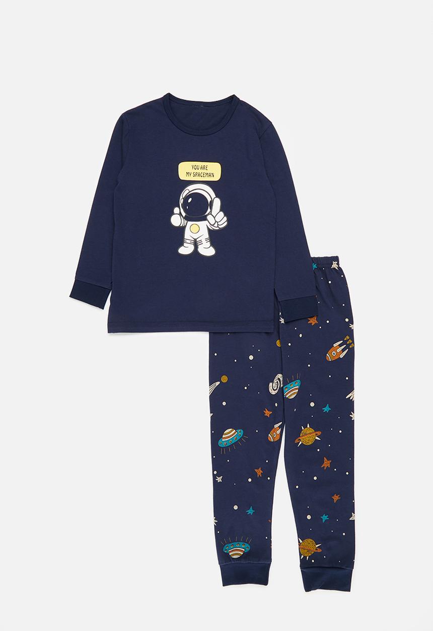 Pop Candy - Printed pj set - navy blue
