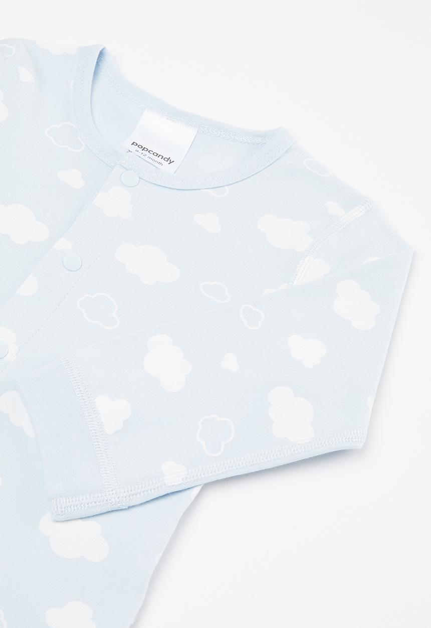 Pop Candy - Printed cloud top & bottom set - blue