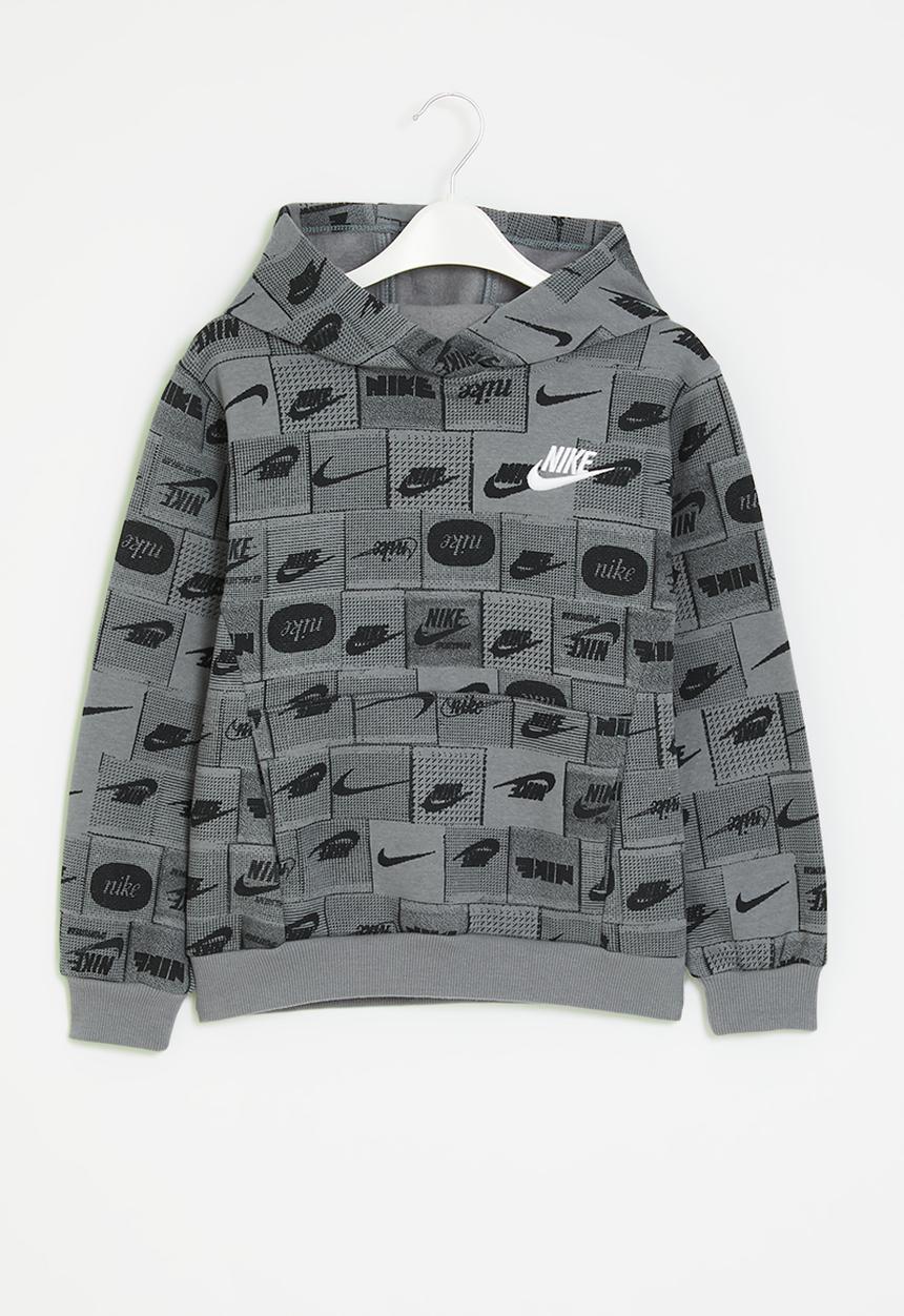 Nike - Nkb b nsw club ssnl aop po - smoke grey