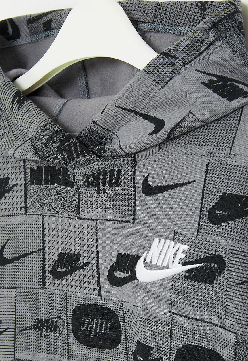 Nike - Nkb b nsw club ssnl aop po - smoke grey