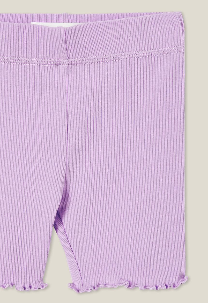 Cotton On - Hailey bike short - lilac drop rib