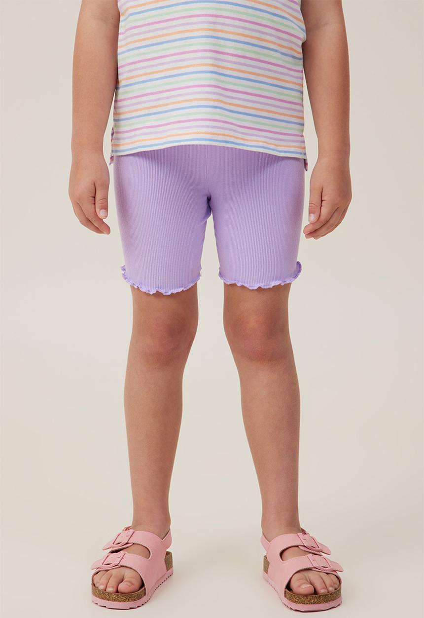 Cotton On - Hailey bike short - lilac drop rib