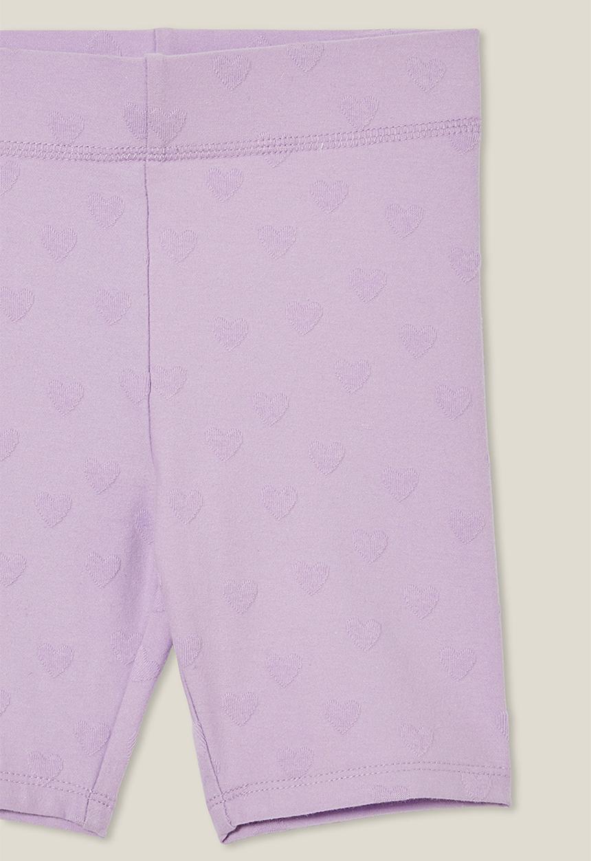 Cotton On - Hailey bike short - lilac drop/hearts