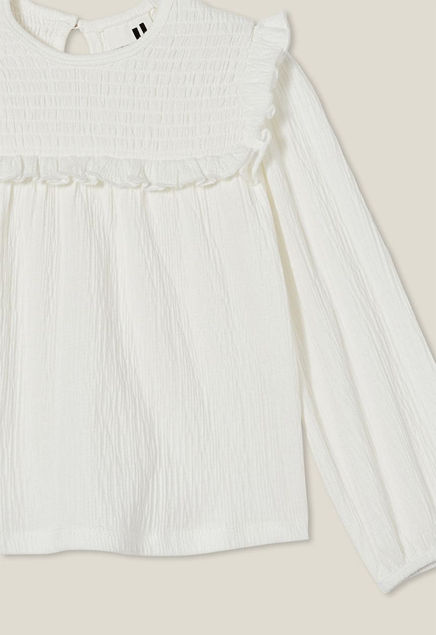 Cotton On - Claire long sleeve top - vanilla