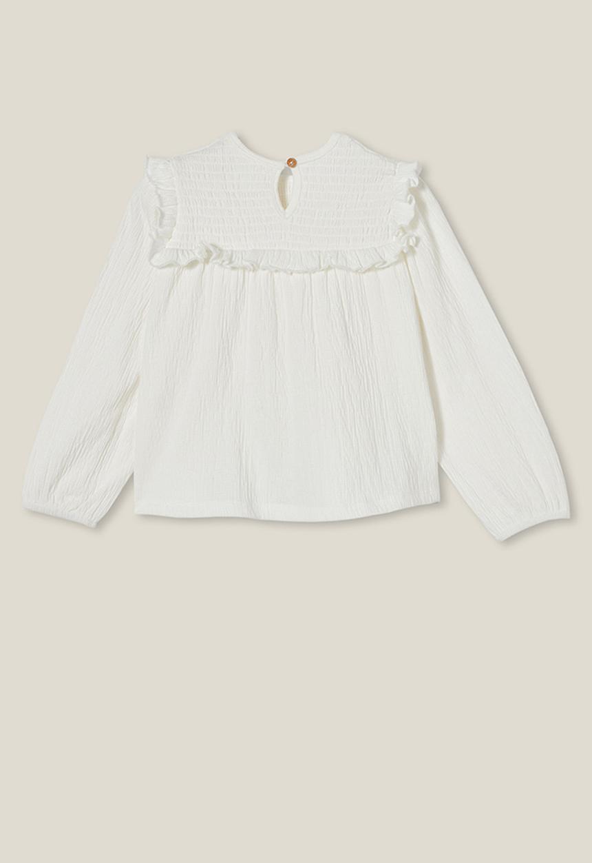 Cotton On - Claire long sleeve top - vanilla