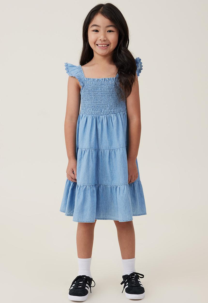 Cotton On - Amy tiered dress - chambray