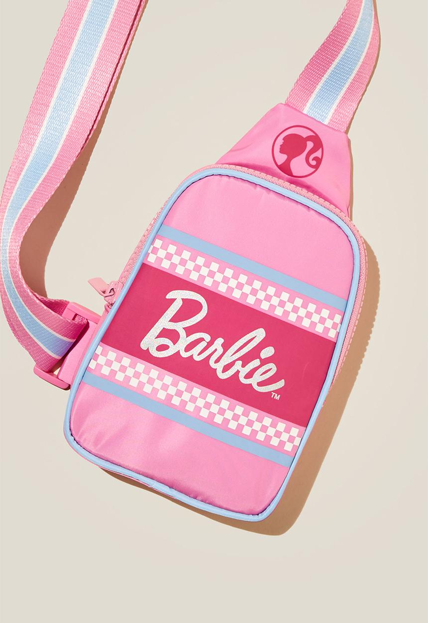 Cotton On - Kids licensed one shoulder bag - lcn mat barbie/pink gerbera