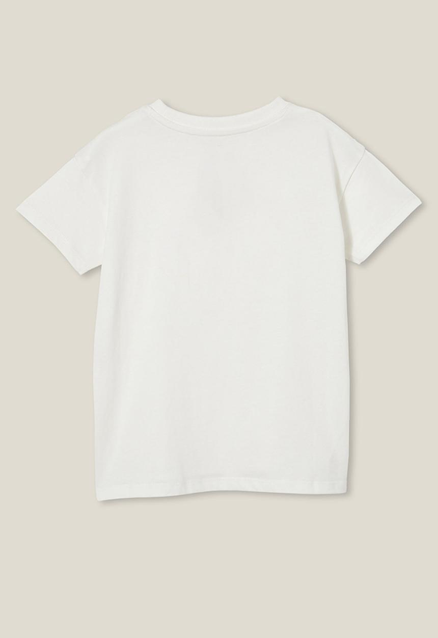 Cotton On - Poppy short sleeve print tee - vanilla/rainbow somewhere
