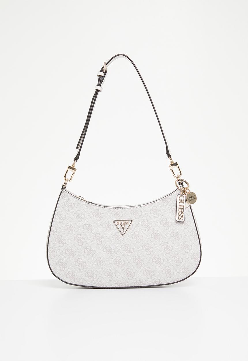 GUESS - Noelle top zip shoulder bag - dove logo