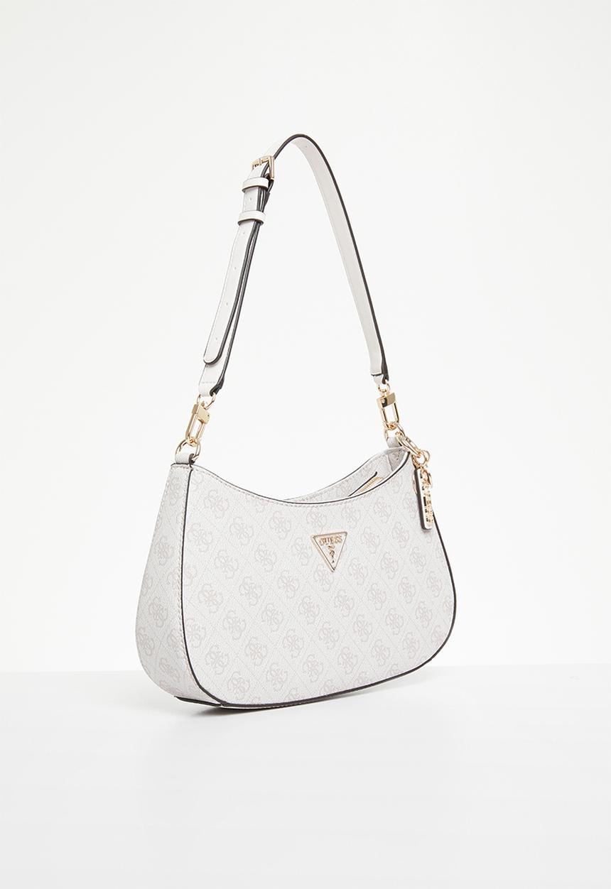 GUESS - Noelle top zip shoulder bag - dove logo