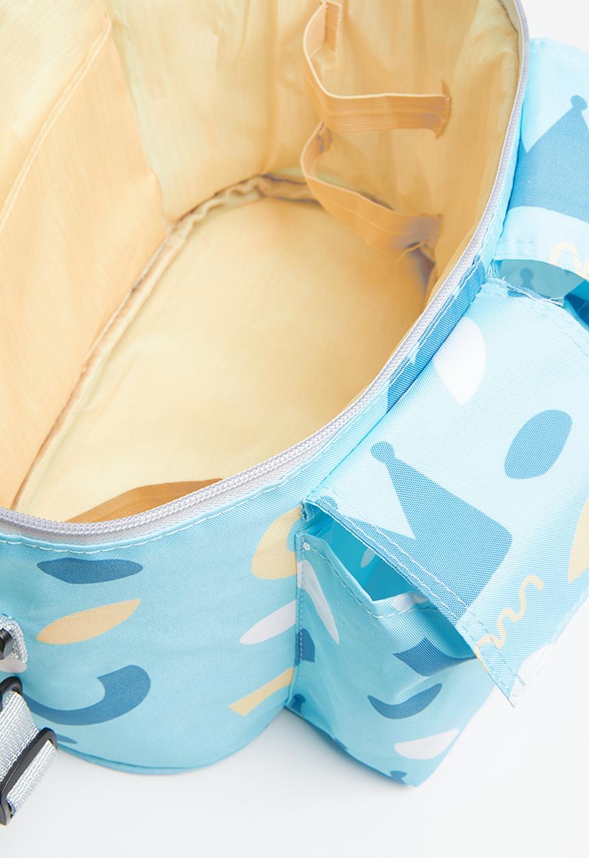 Pop Candy - Printed nappy bag - blue