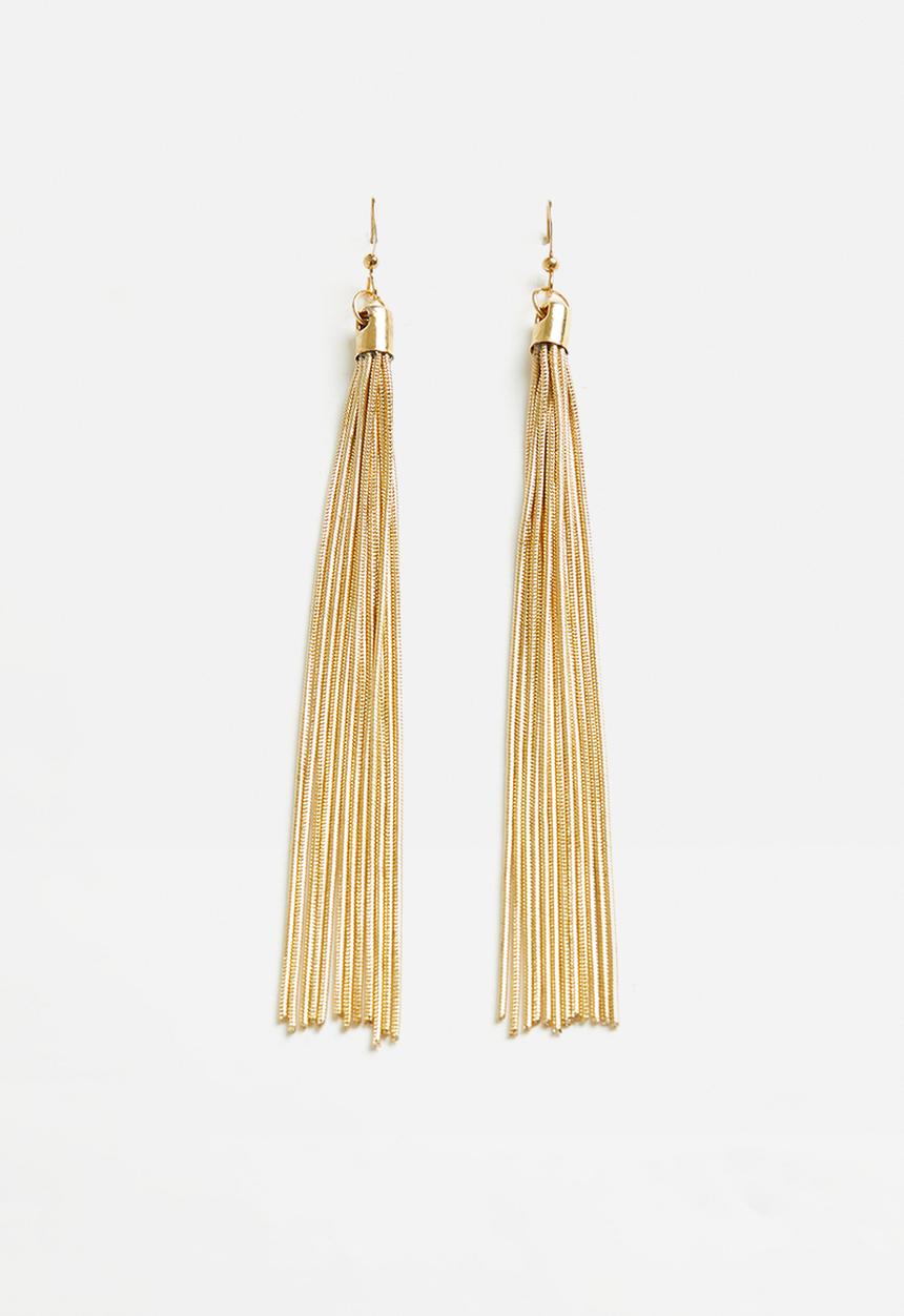 Me&B - Metallic Chain Earring - Gold
