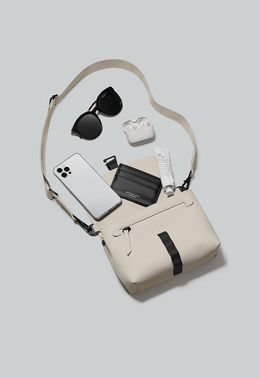 Gaston Luga - Splash crossbody bag - cream