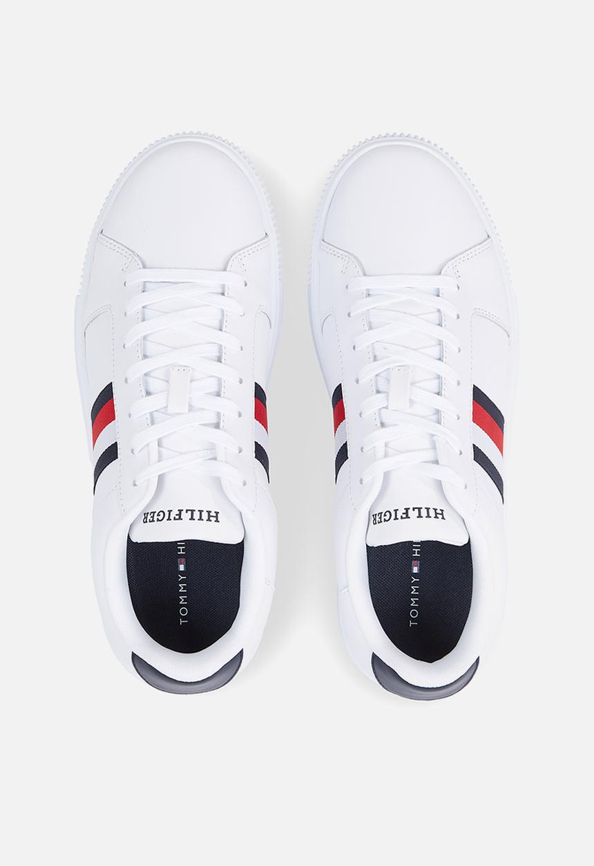 Tommy Hilfiger - Supercup lth stripes ess - white