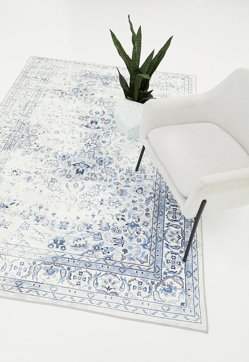 Sixth Floor - Brisbane Antique Distressed Rug - Blue