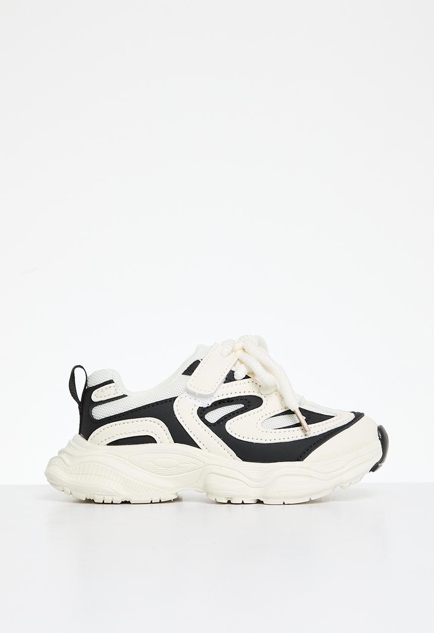 Pop Candy - Lace up colour block sneakers - black