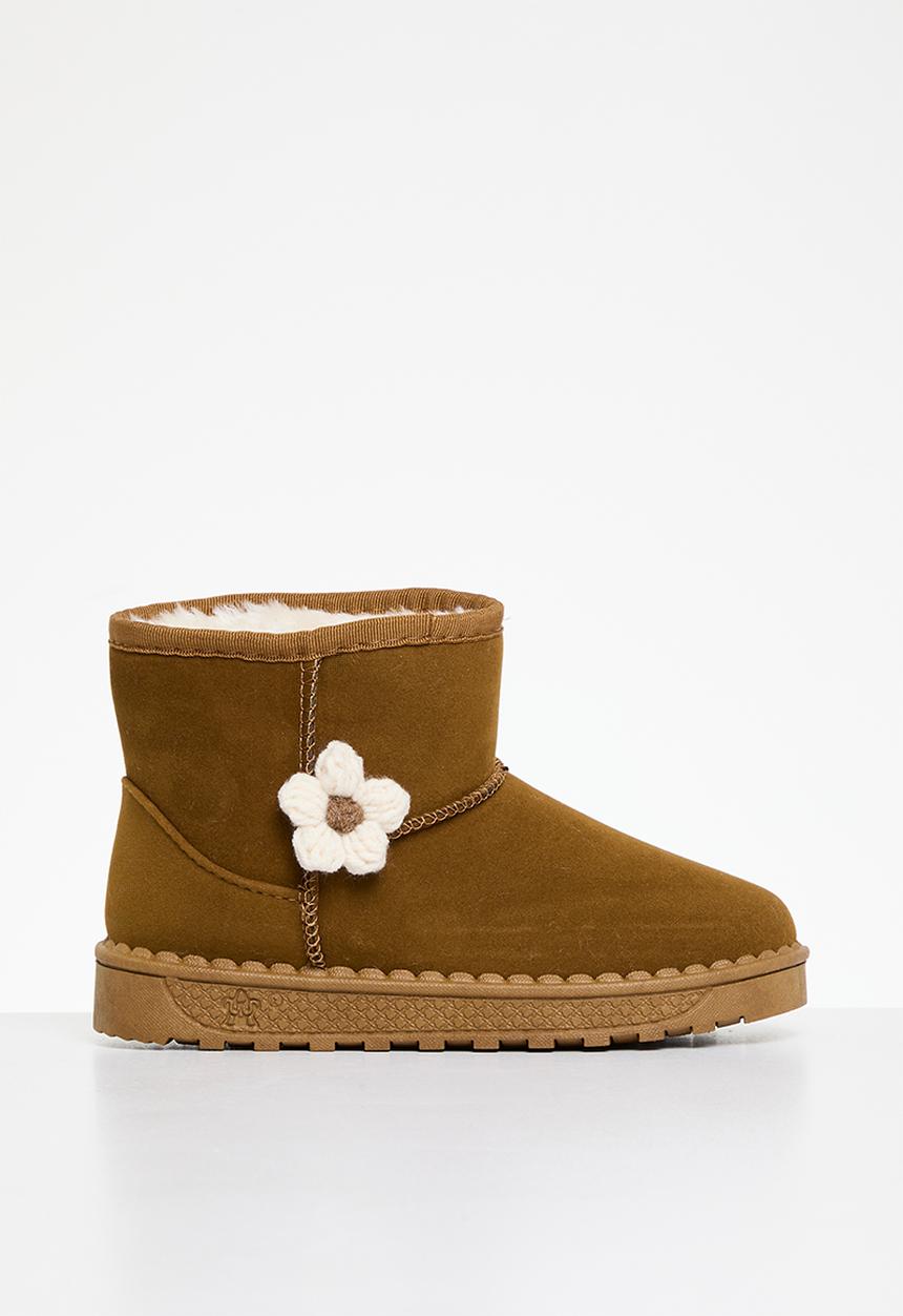 Pop Candy - Slipper boots- brown