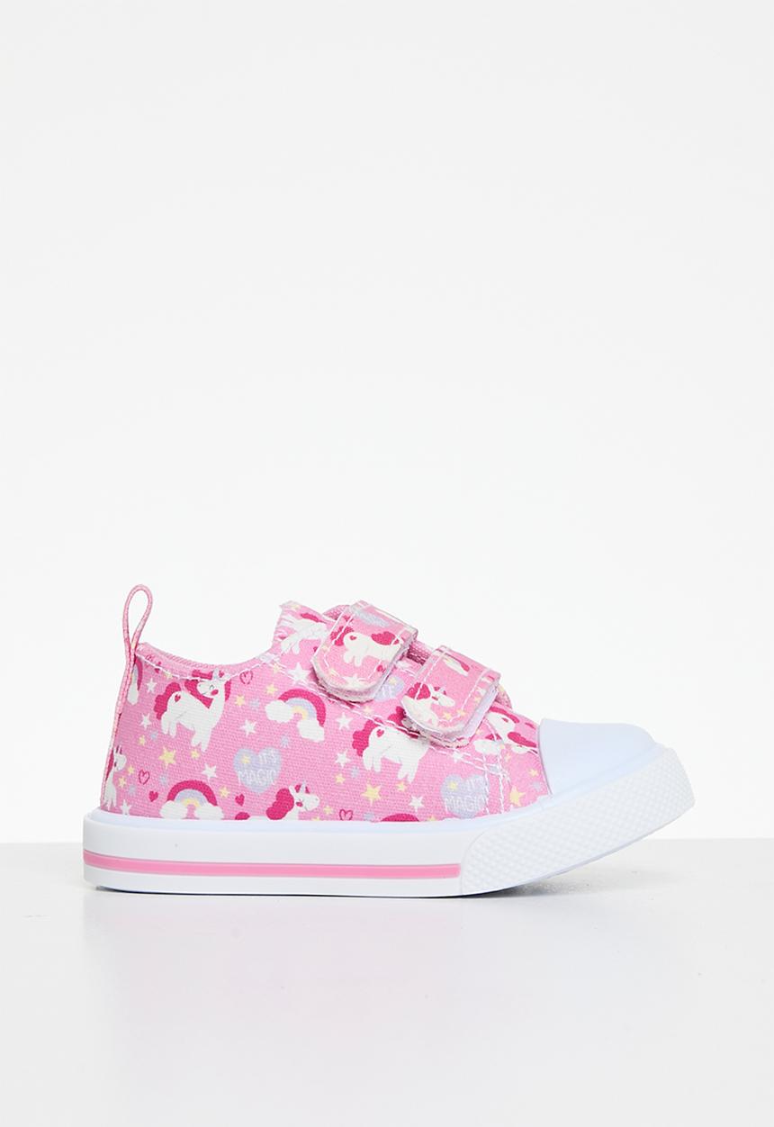 Pop Candy - Unicorn velcro strap sneaker - pink