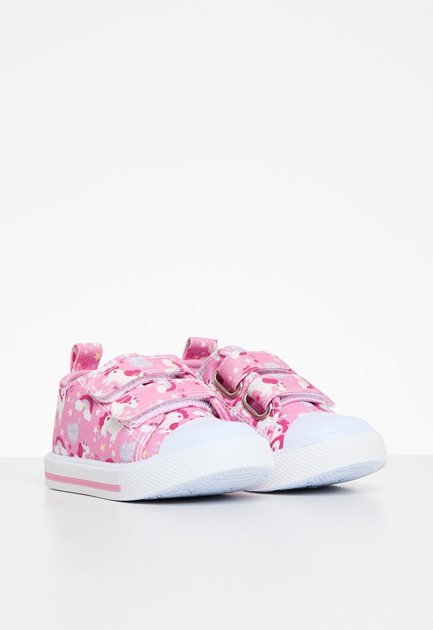 Pop Candy - Unicorn velcro strap sneaker - pink