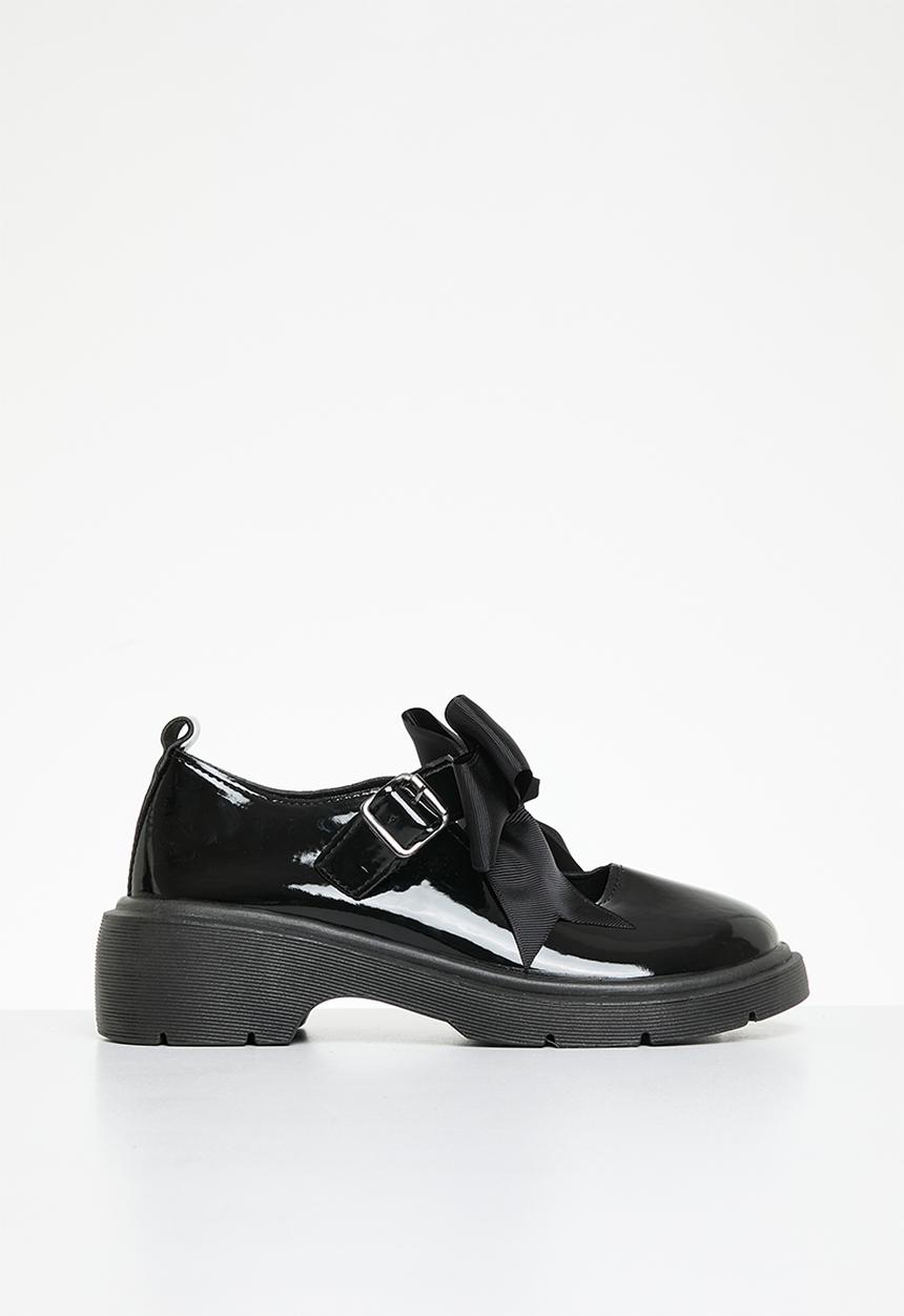 Pop Candy - Bowknot mary janes - black