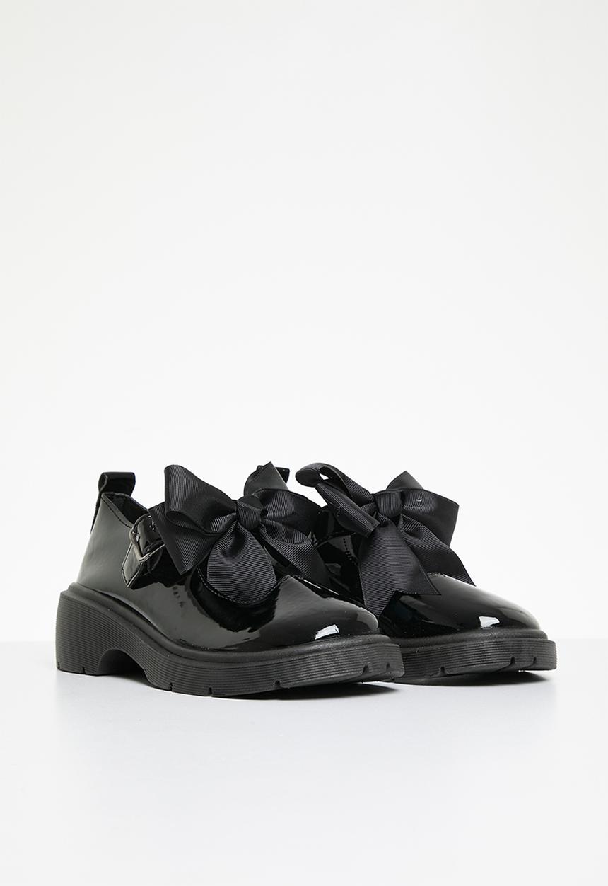 Pop Candy - Bowknot mary janes - black