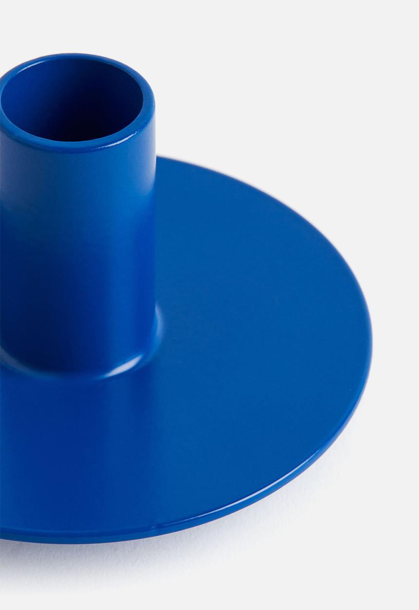 H&M - Metal candlestick - cobalt blue