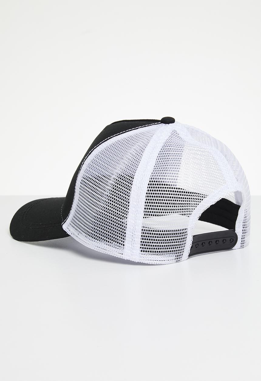 Superbalist - Aaron trucker cap - black/white
