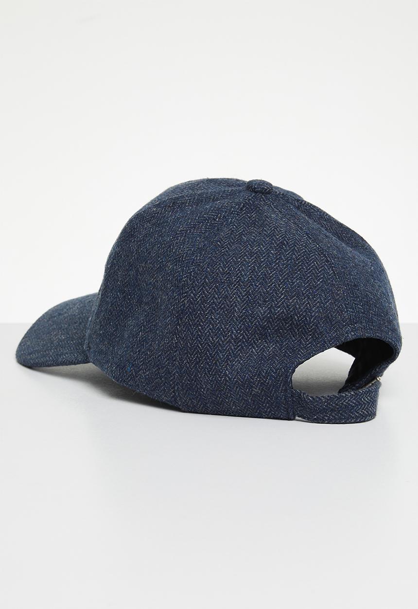 Superbalist - Miles denim wash peak cap - blue