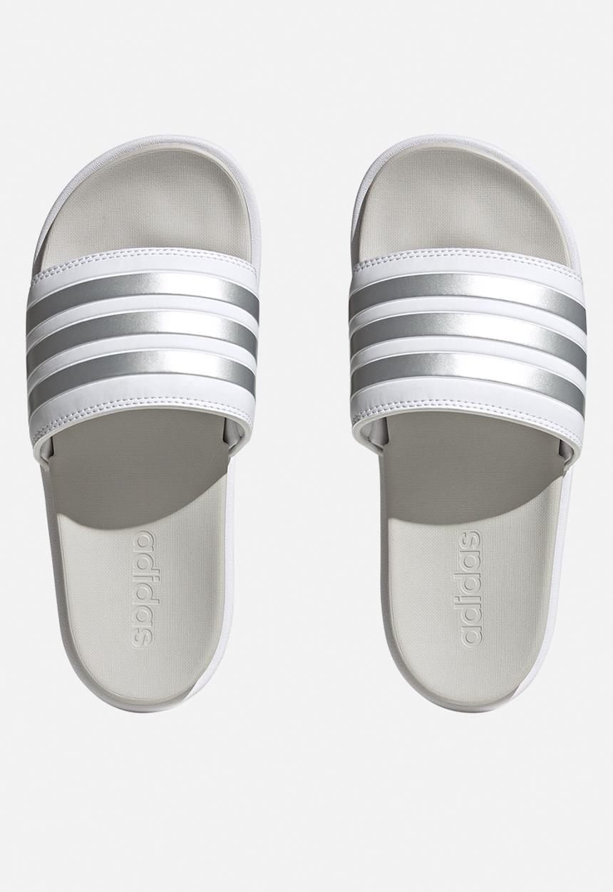 adidas Originals - Adilette platform - ftwr white/zero met/grey one