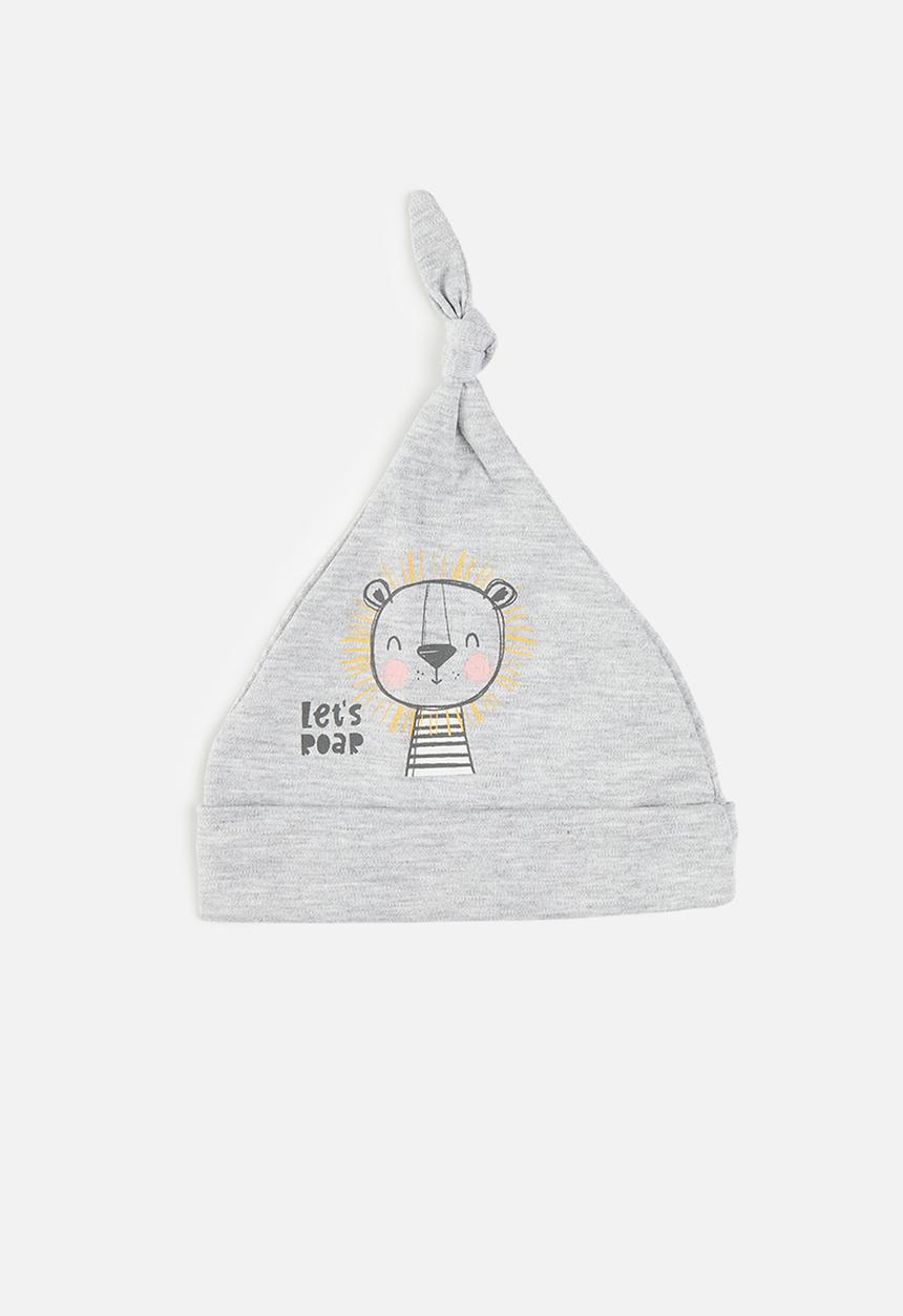 Pop Candy - 3 Pack knotted beanie set - grey