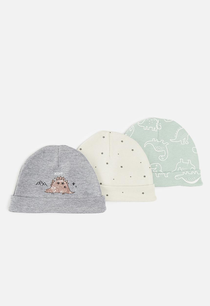 Pop Candy - 3 pack beanie set - grey