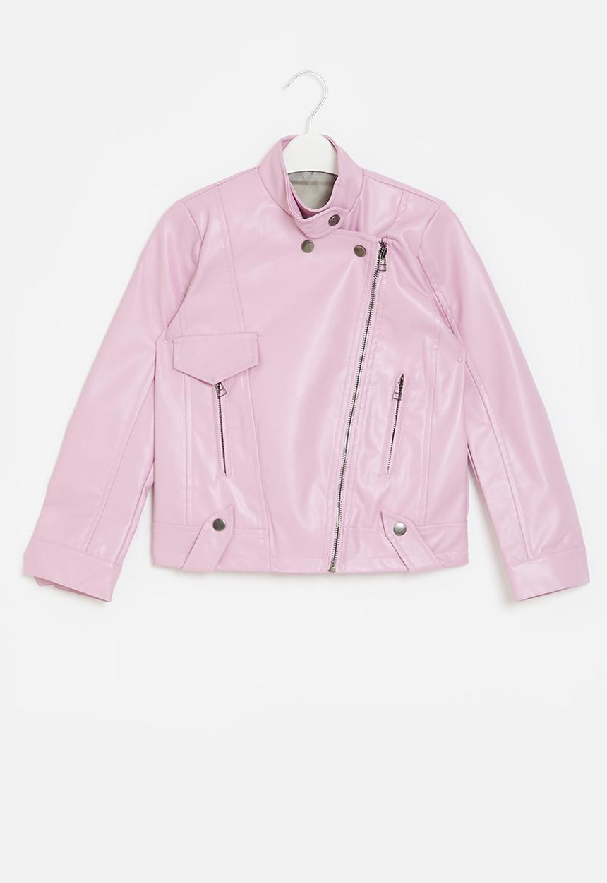 Pop Candy - Faux leather jacket - pink