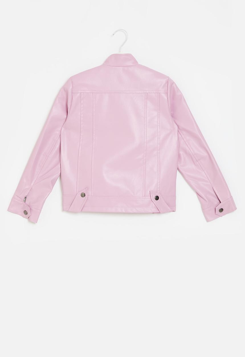 Pop Candy - Faux leather jacket - pink