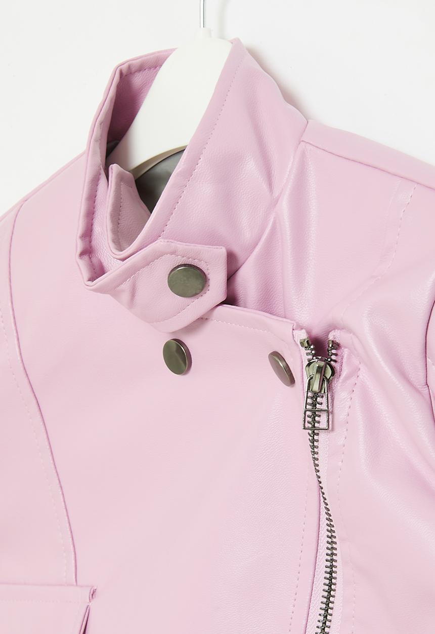 Pop Candy - Faux leather jacket - pink