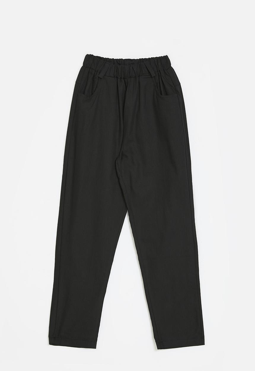 Pop Candy - Elasticated waist pants - black