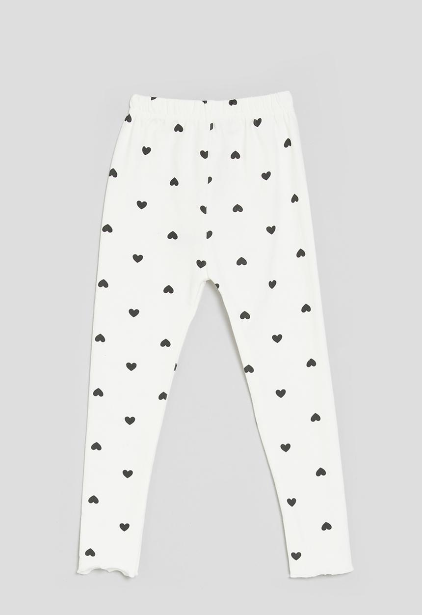 Pop Candy - Polka dot leggings - white & black