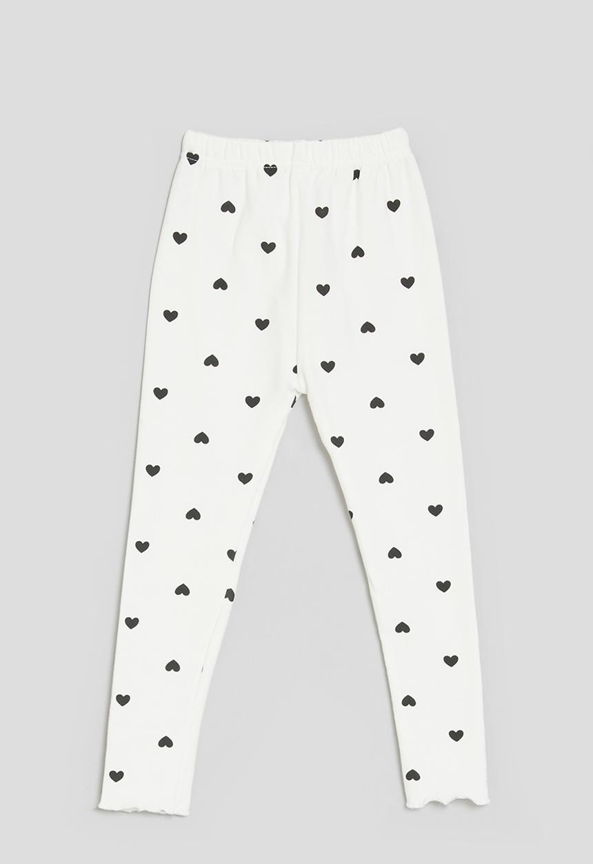 Pop Candy - Polka dot leggings - white & black