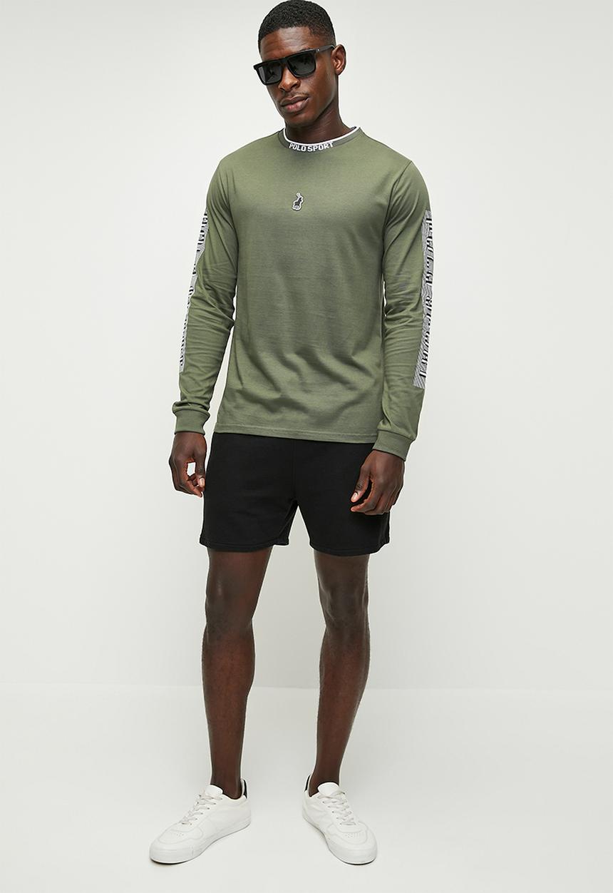 POLO - Zolanimen sport long sleeve jacquard collar tee - green 