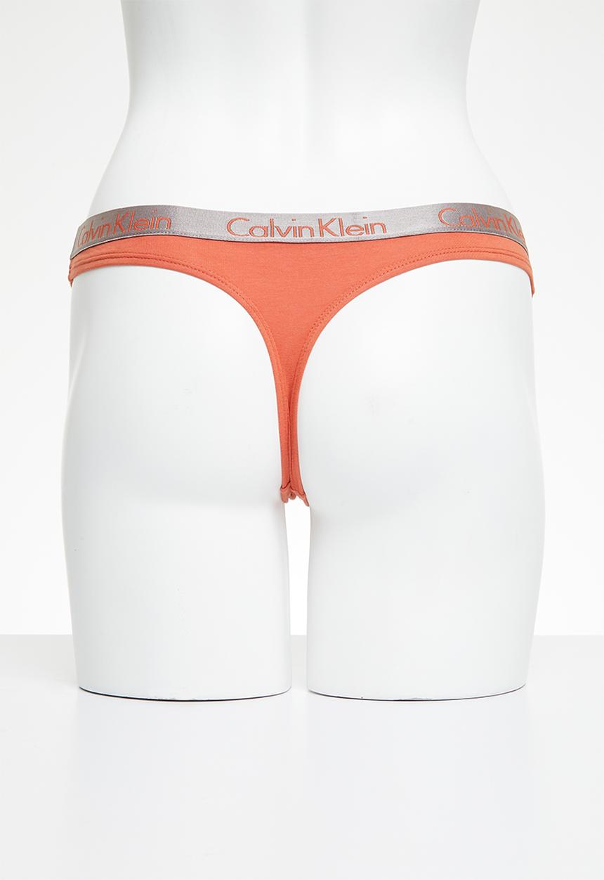 Calvin Klein - EFDZ thong - mecca orange