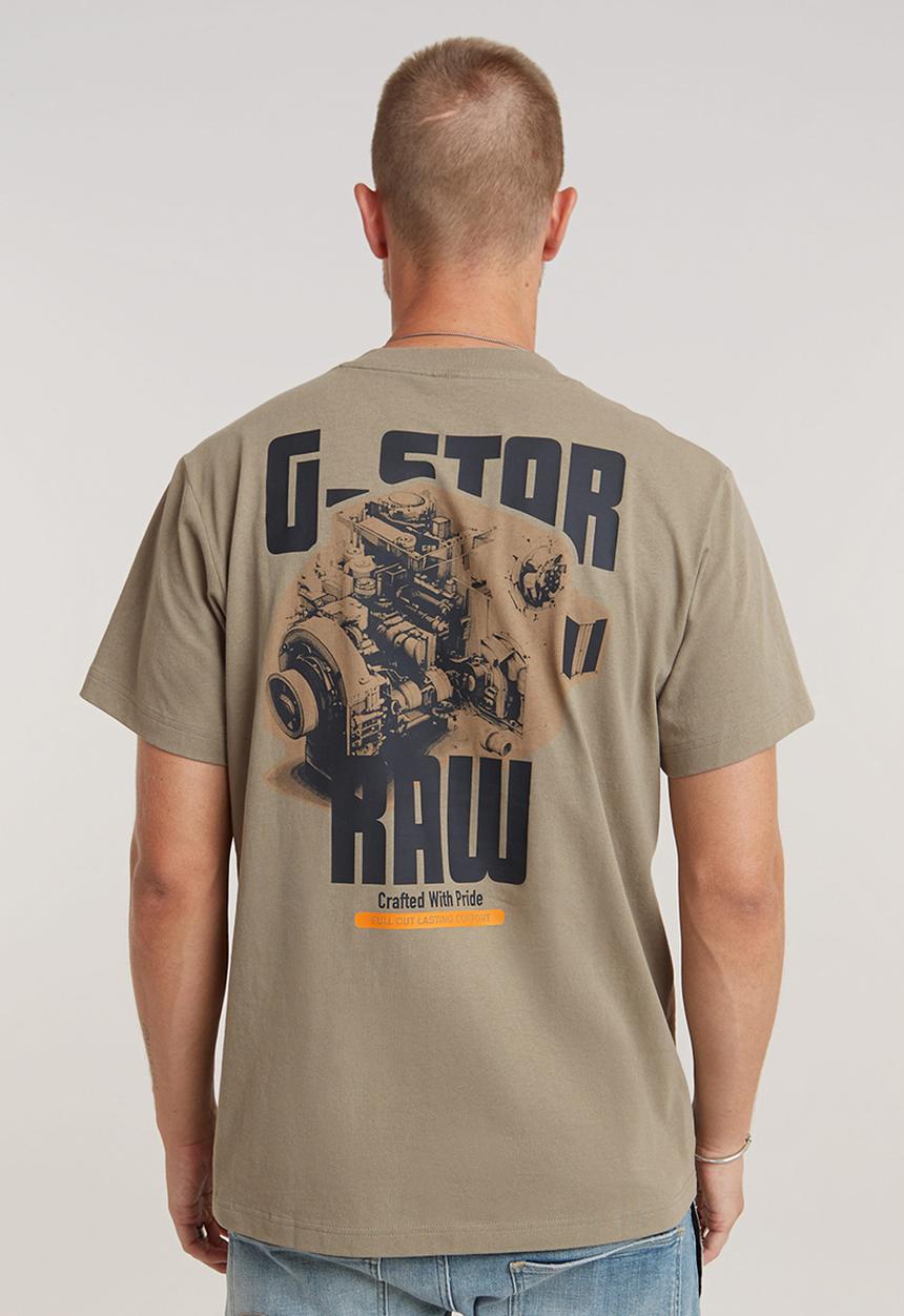 G-STAR - Engine back gr loose r t Dry jersey o - shamrock