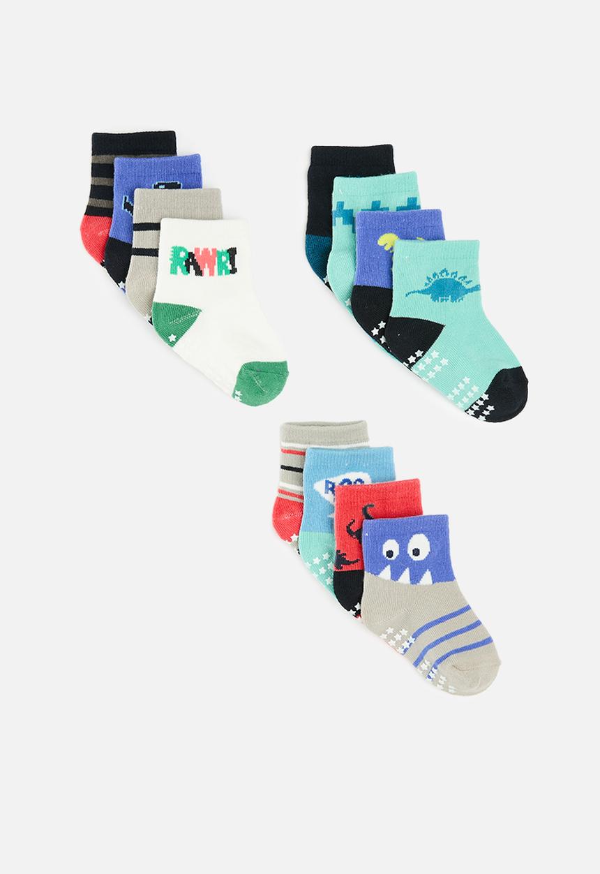 Pop Candy - 12 Pack ankle socks set - blue