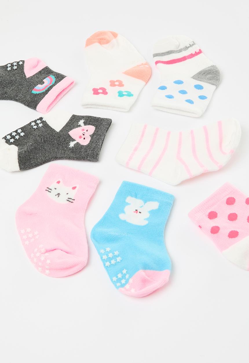 Pop Candy - 12 Pack ankle socks set - pink